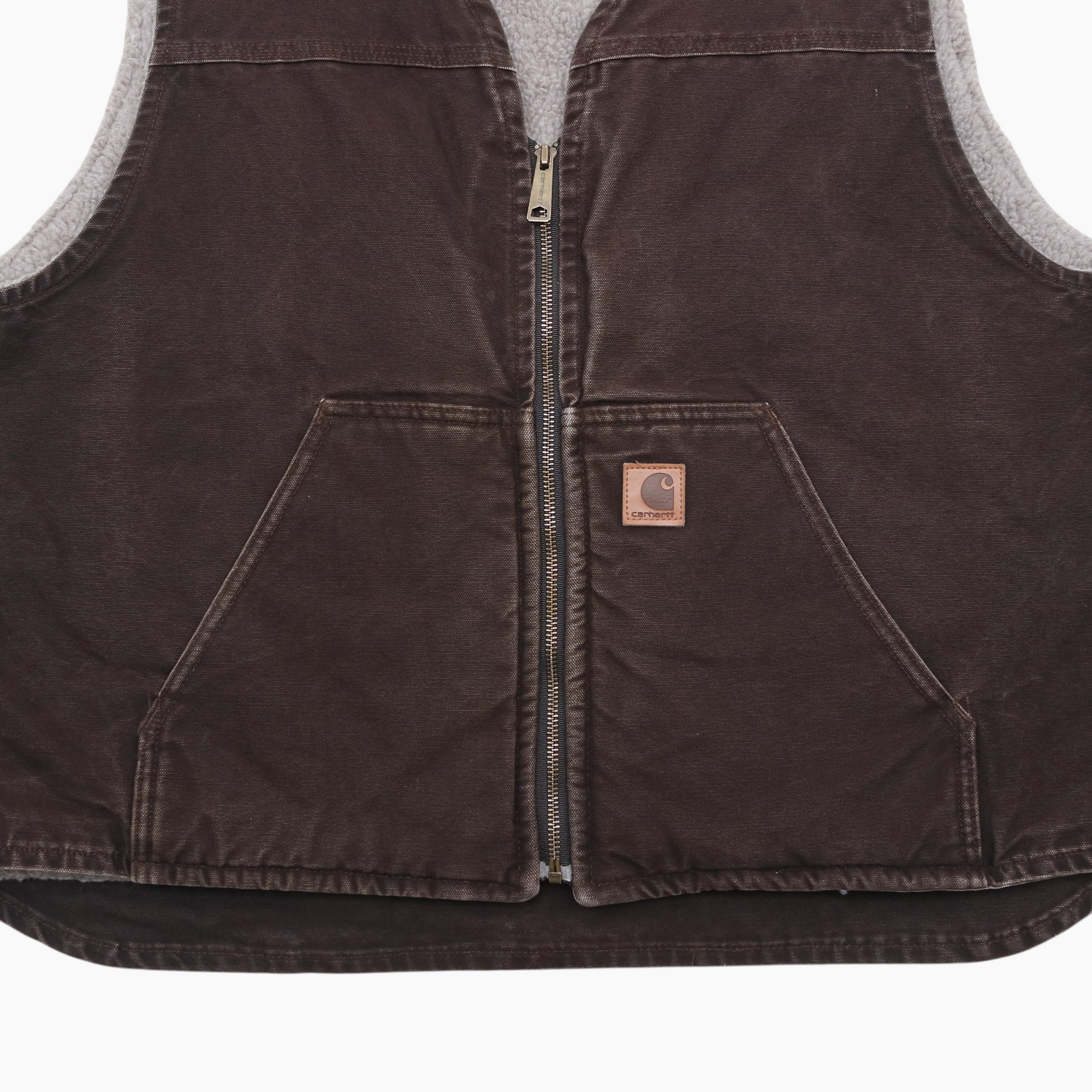 Lined Vest - Brown