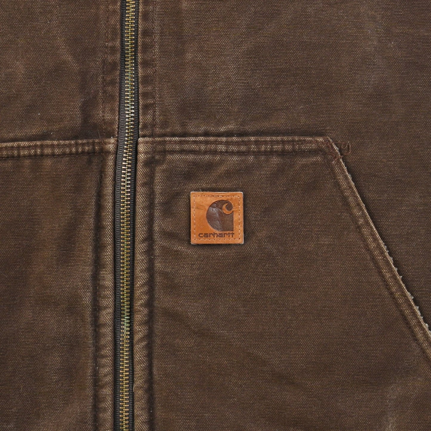 Lined Vest - Washed Brown