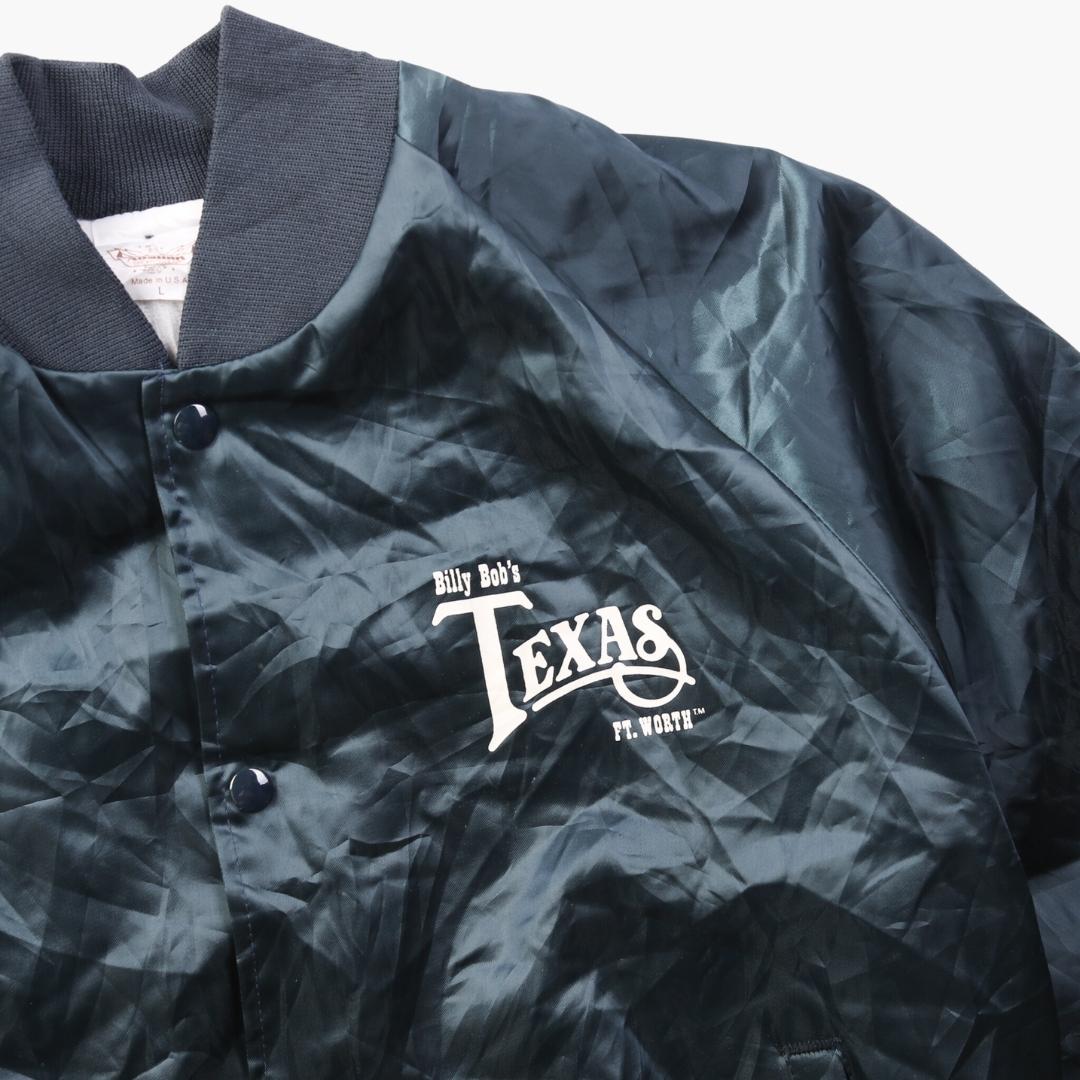 Vintage 'Billy Bobs Texas' Satin Bomber Jacket - American Madness