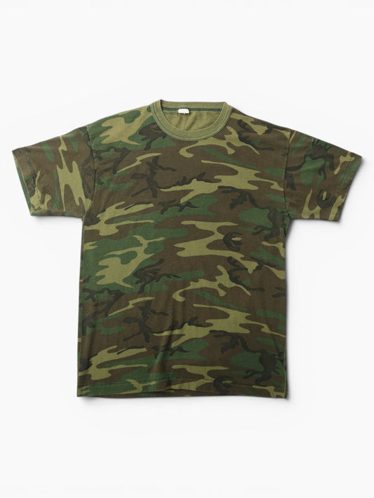 Single Stitch Woodland Camouflage T-Shirt