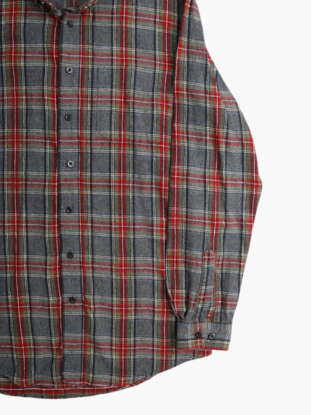 Vintage Flannel Shirt - Grey Check