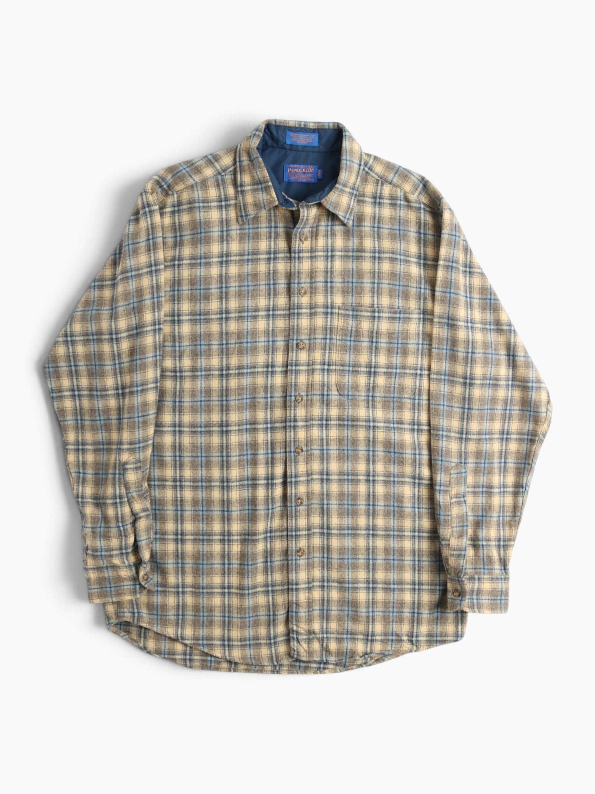 Vintage Flannel Shirt - Beige