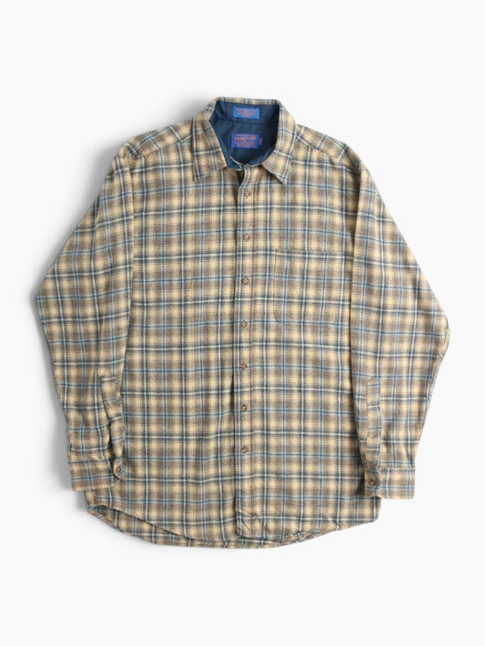 Vintage Flannel Shirt - Beige