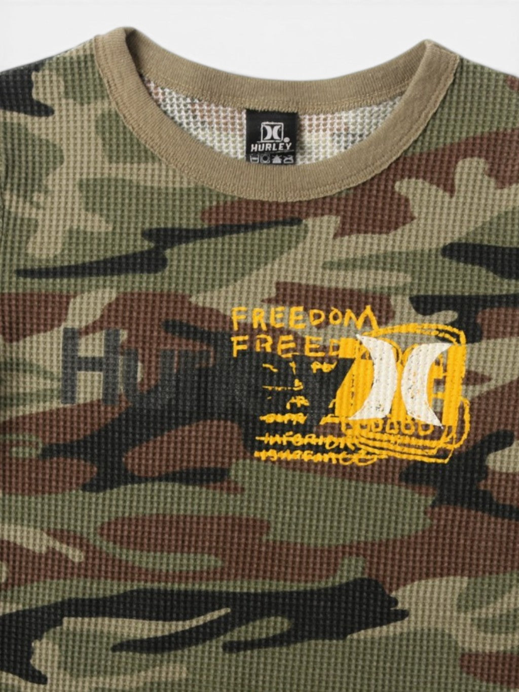 'Hurley' Camouflage Thermal T-Shirt