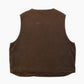 Lined Vest - Washed Brown