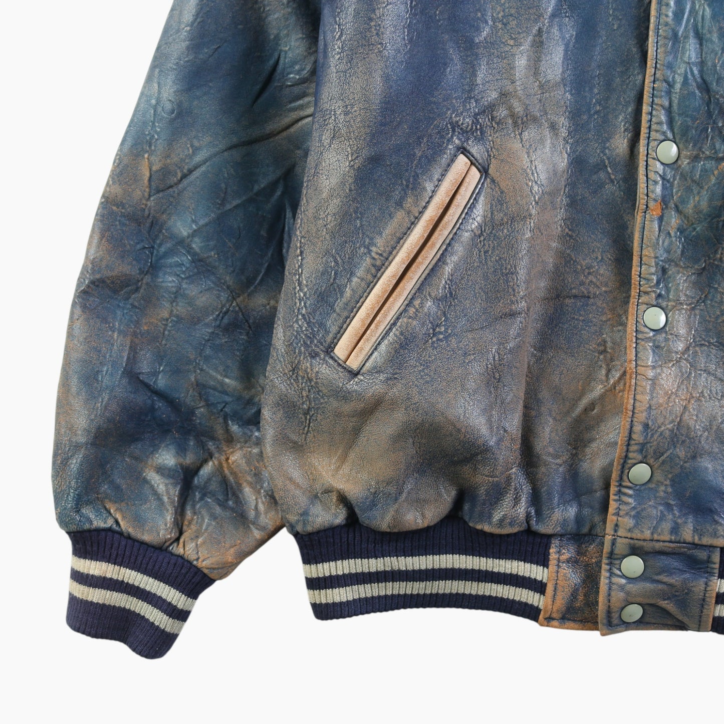 Major League Leather Bomber Jacket