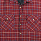 Vintage Flannel Overshirt - Red Check