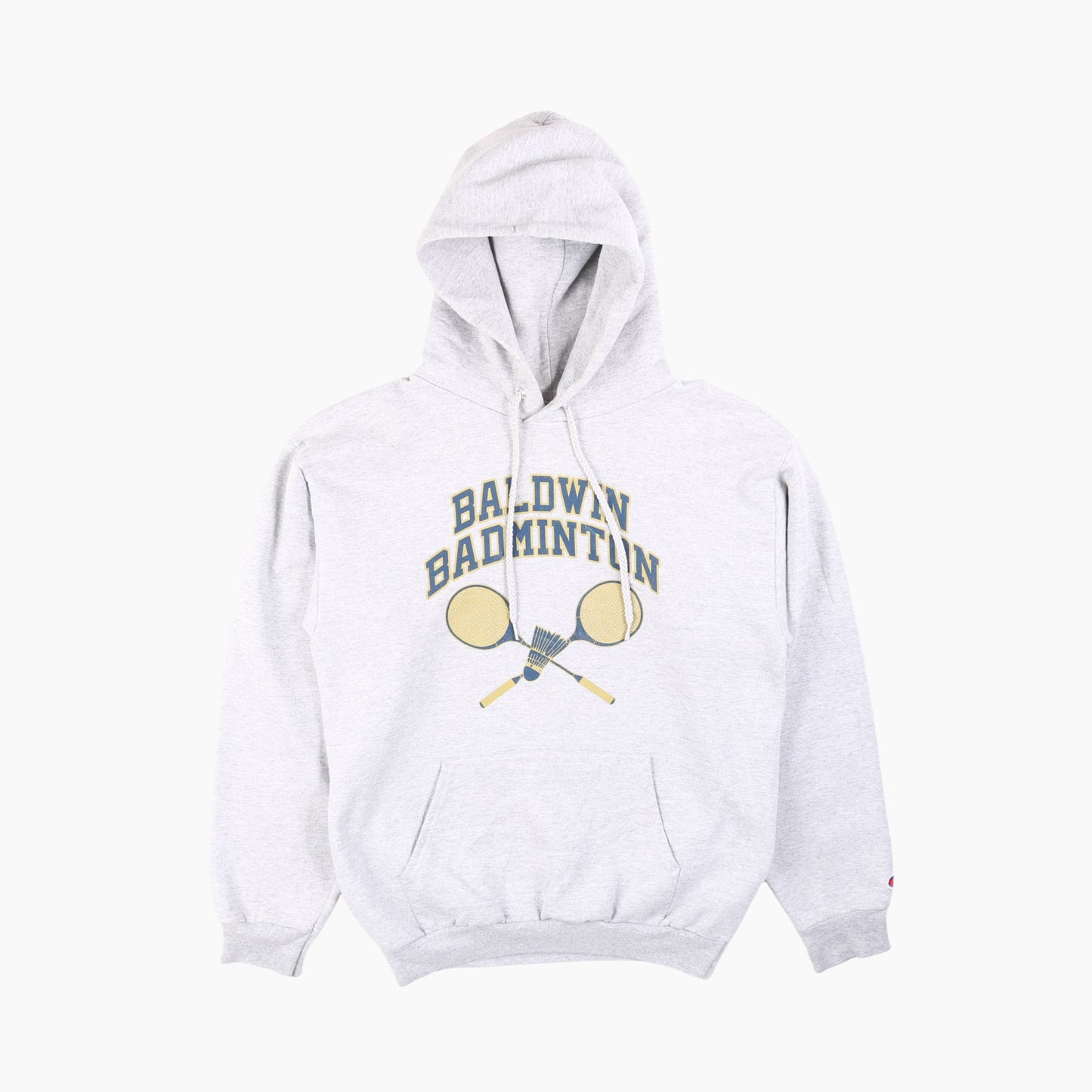 Vintage 'Baldwin Badminton' Champion Hooded Sweatshirt - American Madness