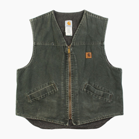 Lined Vest - Washed Green