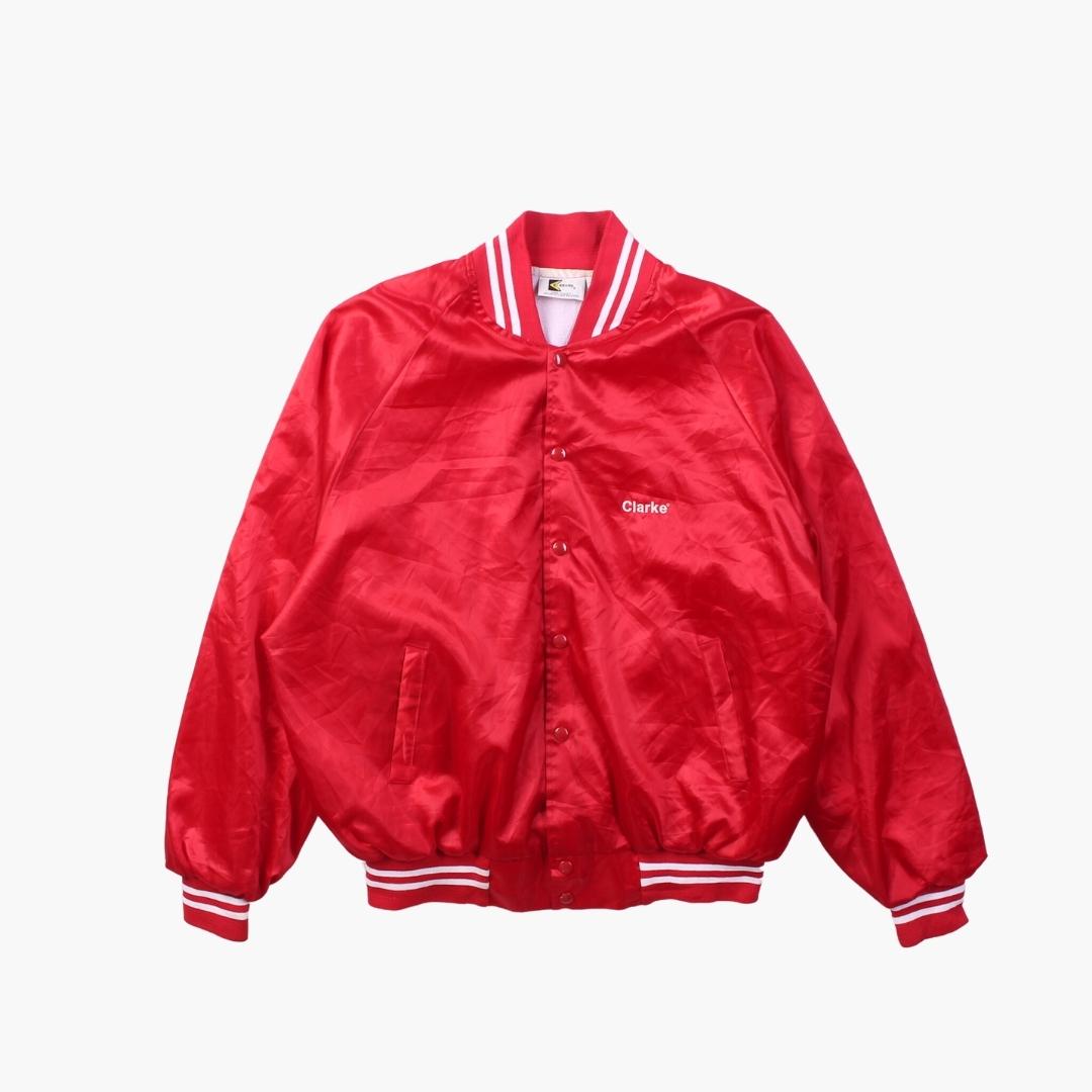 Vintage 'Clarke' Satin Bomber Jacket - American Madness