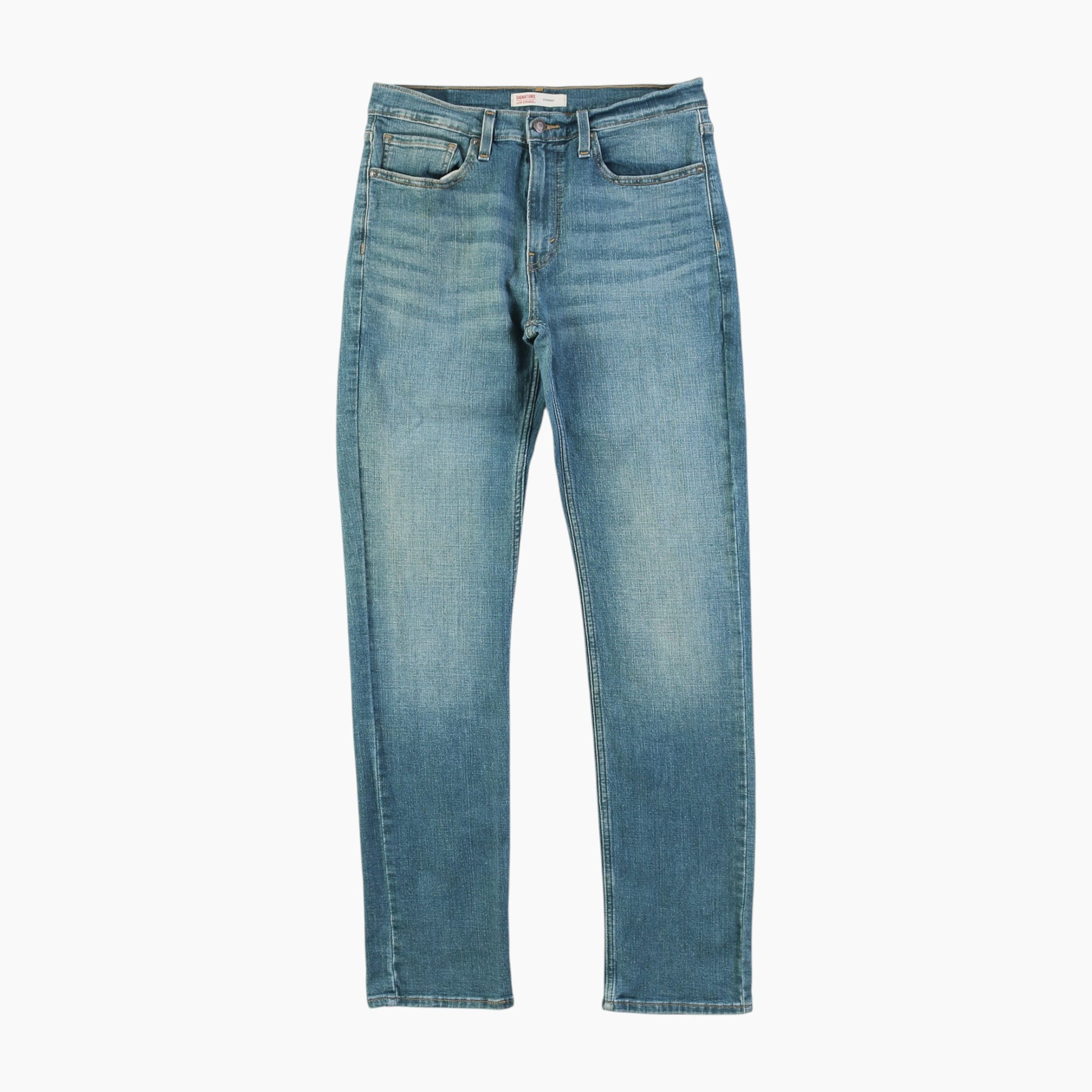 Vintage Signature Straight Jeans - Denim 32/34