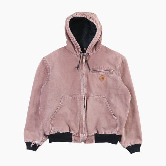 Hooded Active Jacket - Washed Red