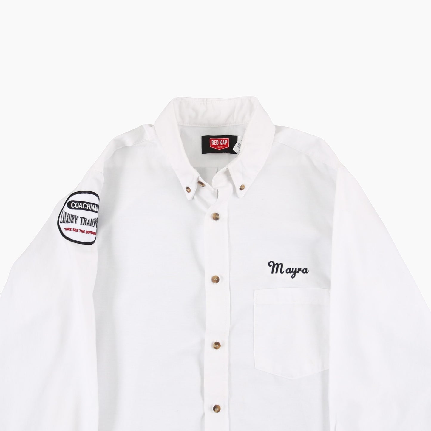 'Mayra' Vintage Garage Shirt - White