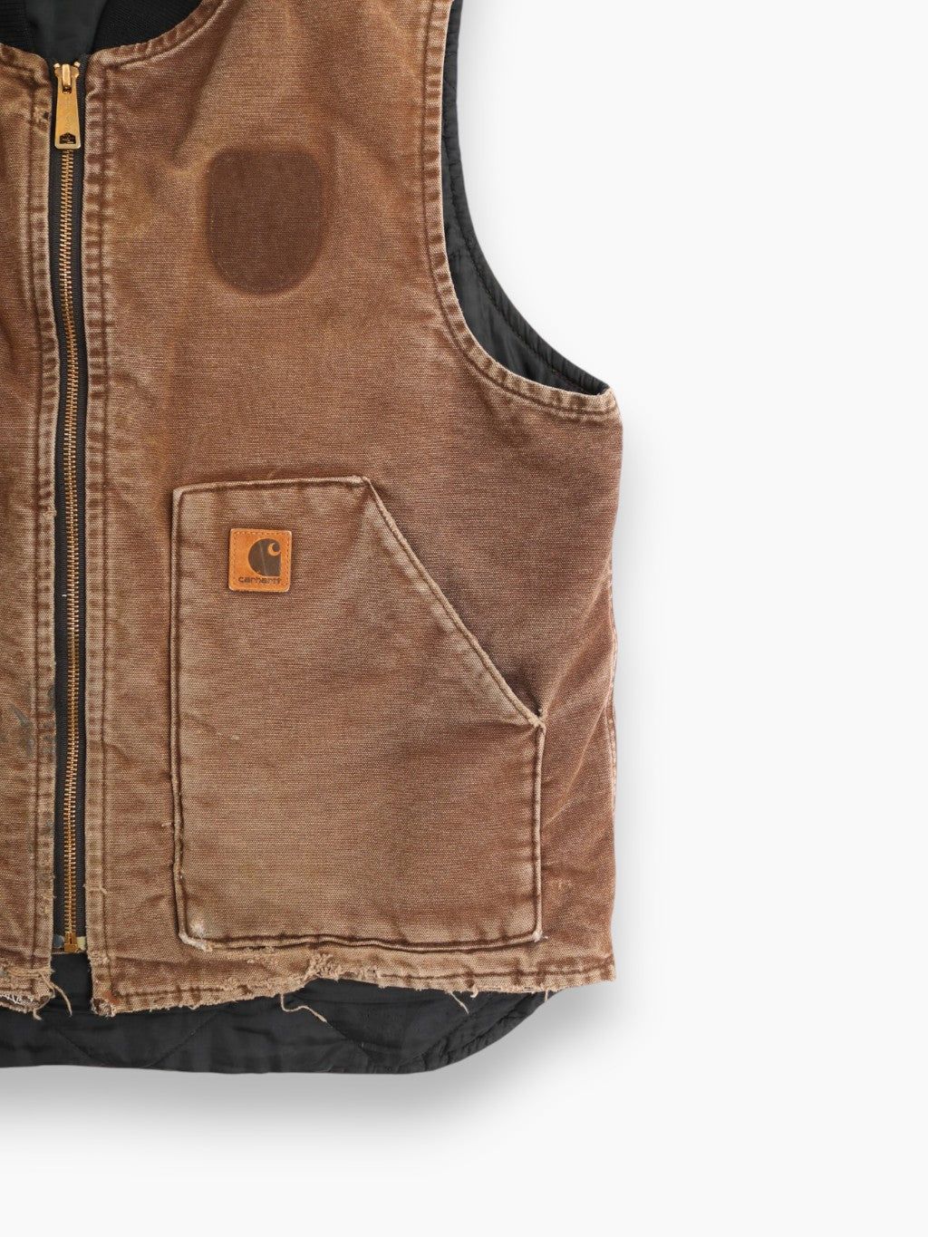 Lined Vest - Brown