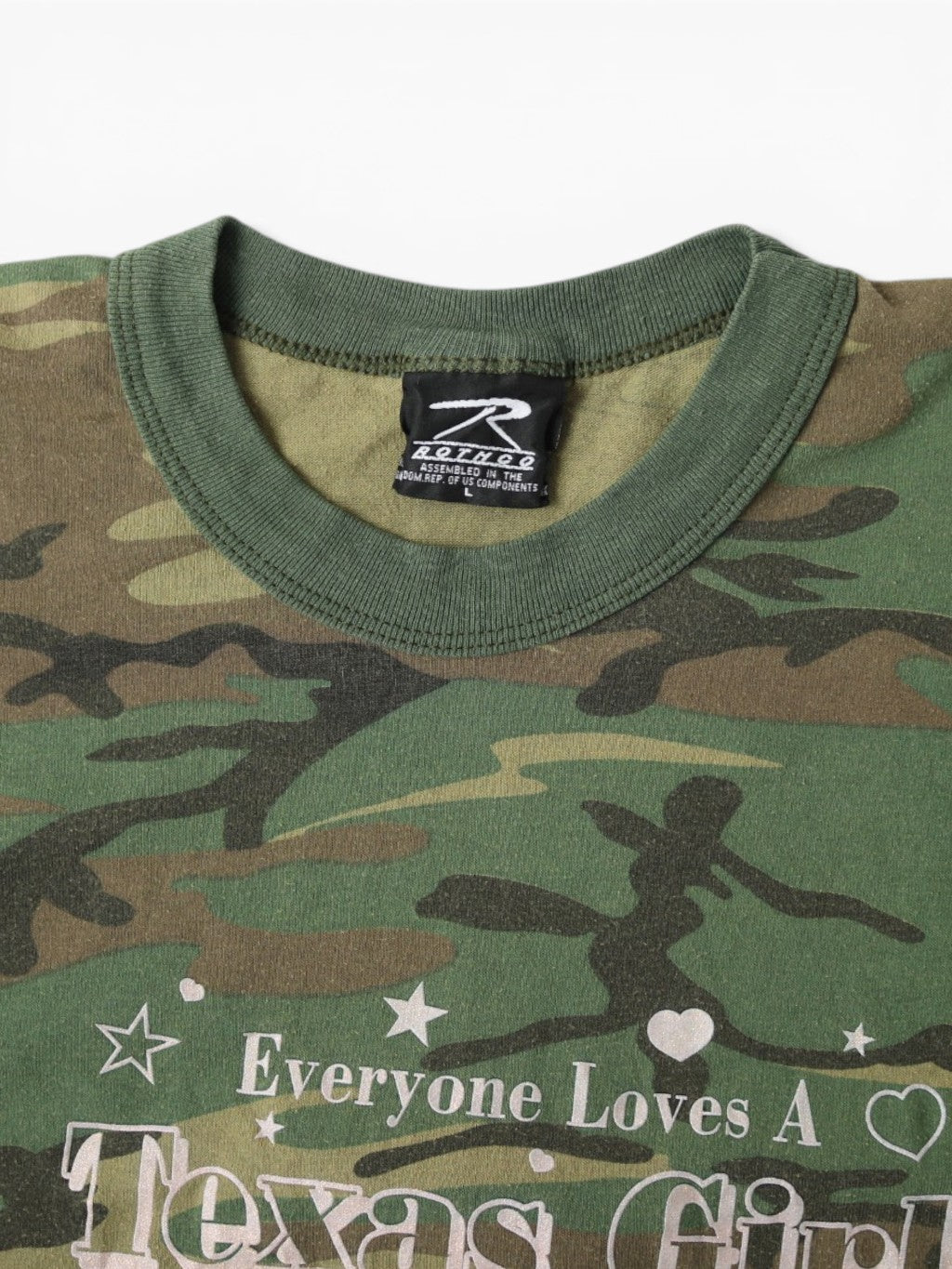 'Texas Girl' Woodland Camouflage T-Shirt