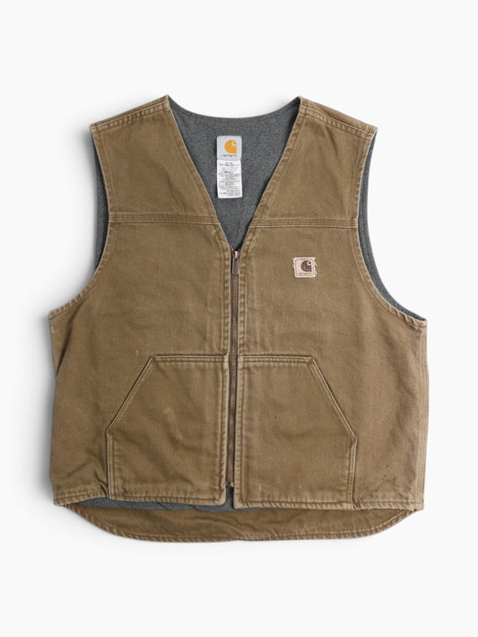 Lined Vest - Brown