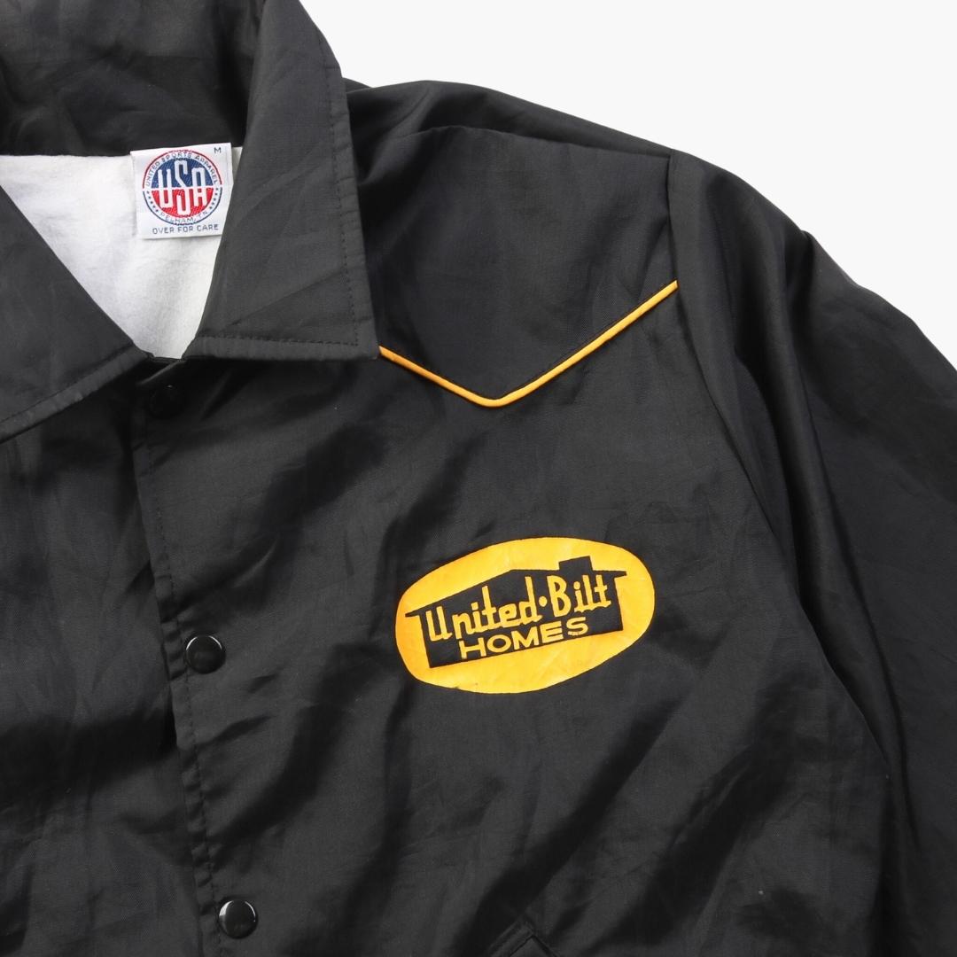 Vintage 'United Bilt Homes' Satin Bomber Jacket - American Madness