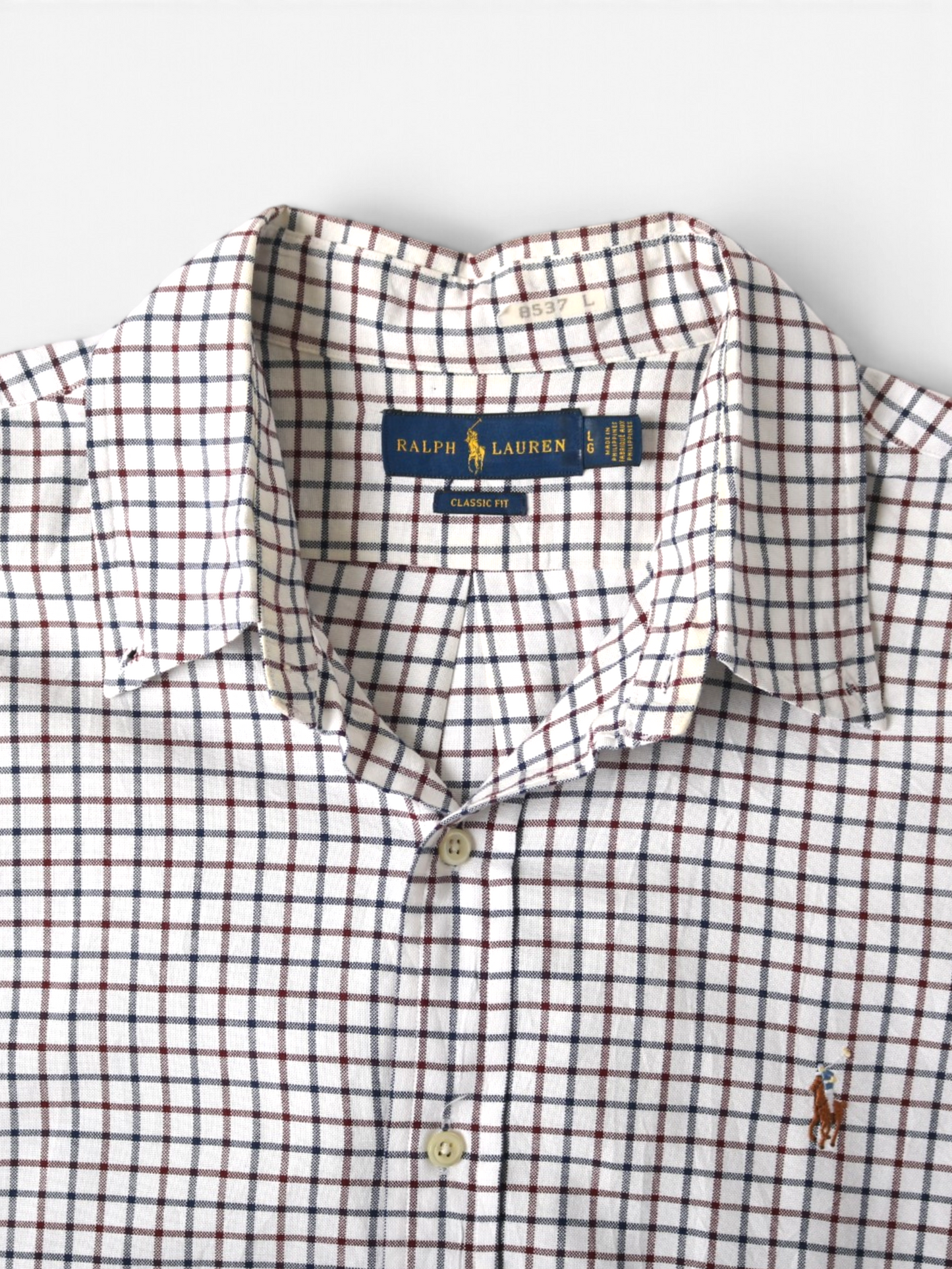 Vintage Shirt - White Check