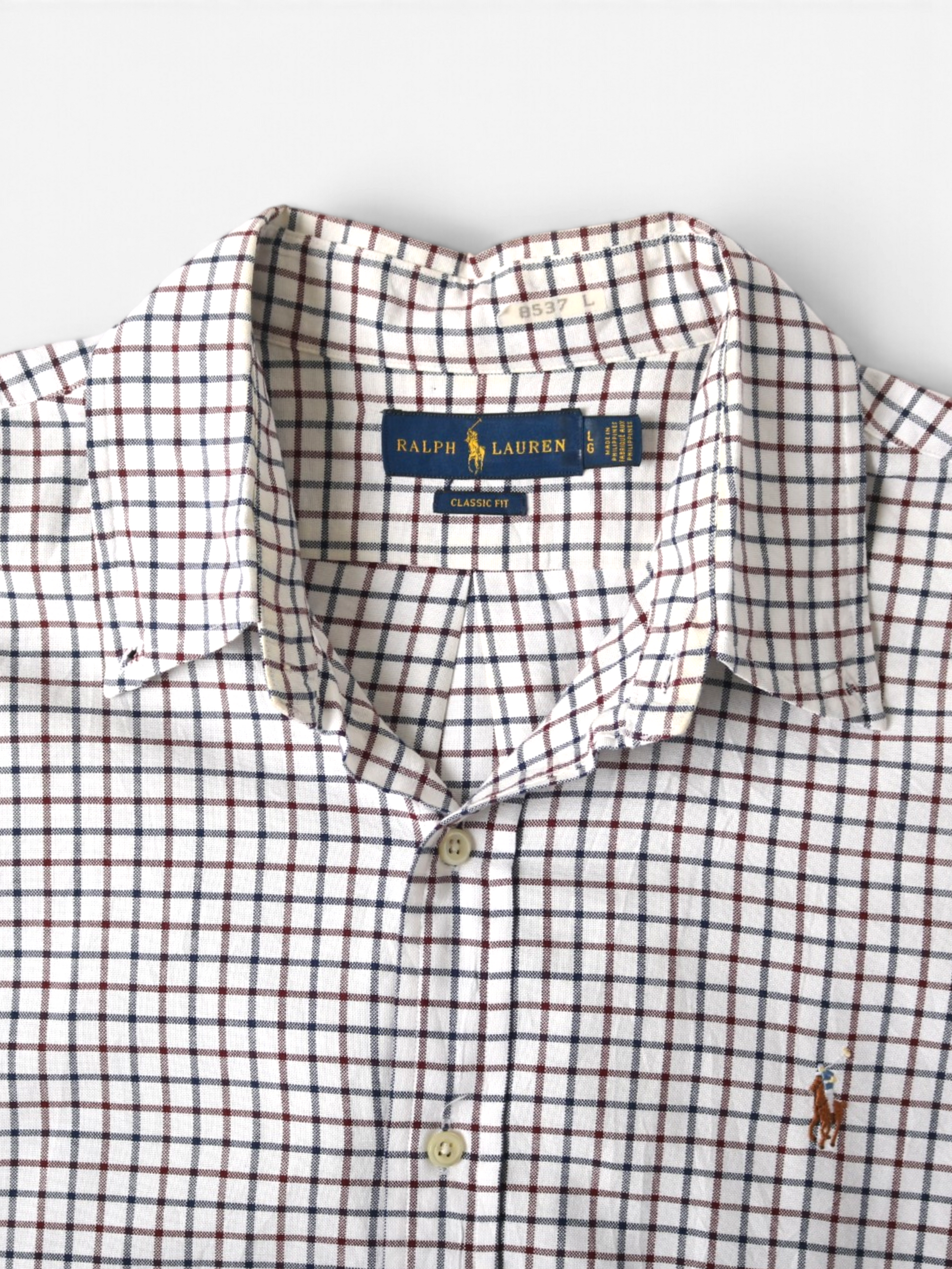 Vintage Shirt - White Check