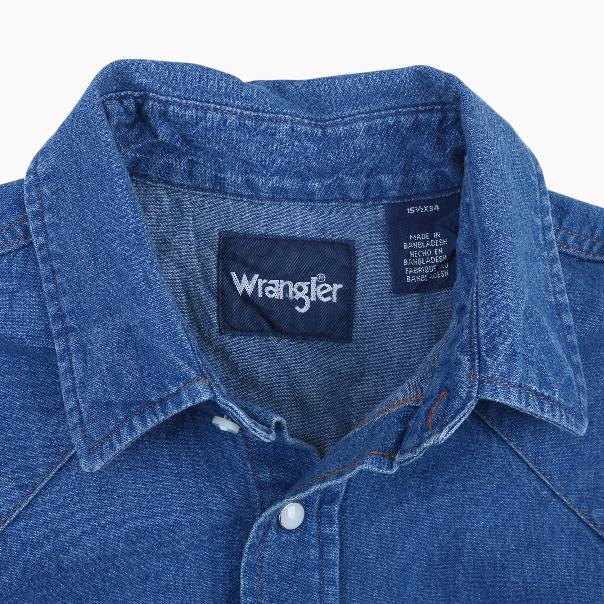 Western Denim Shirt - Blue