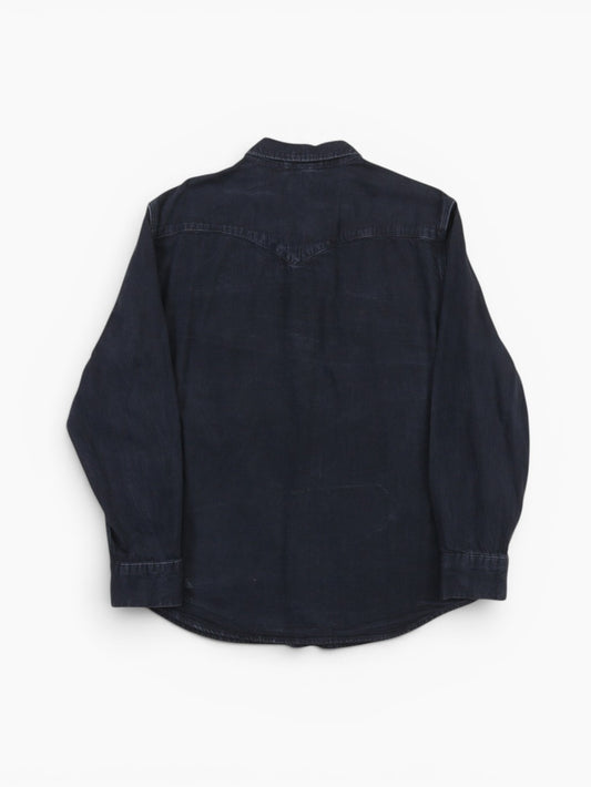 Western Denim Shirt - Black