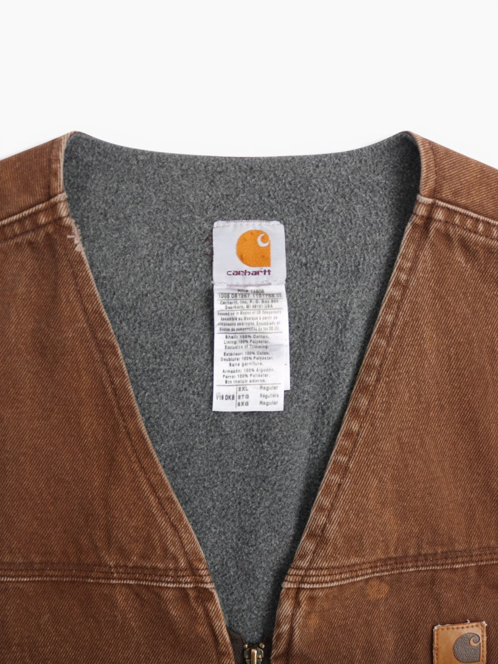 Lined Vest - Brown