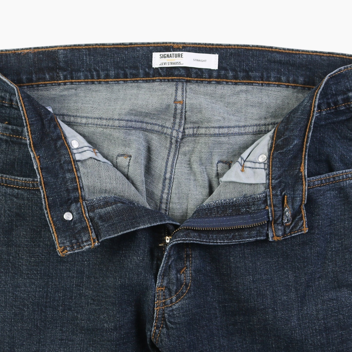 Vintage Signature Straight Jeans - Denim 33/32