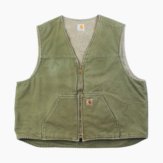 Lined Vest - Washed Green