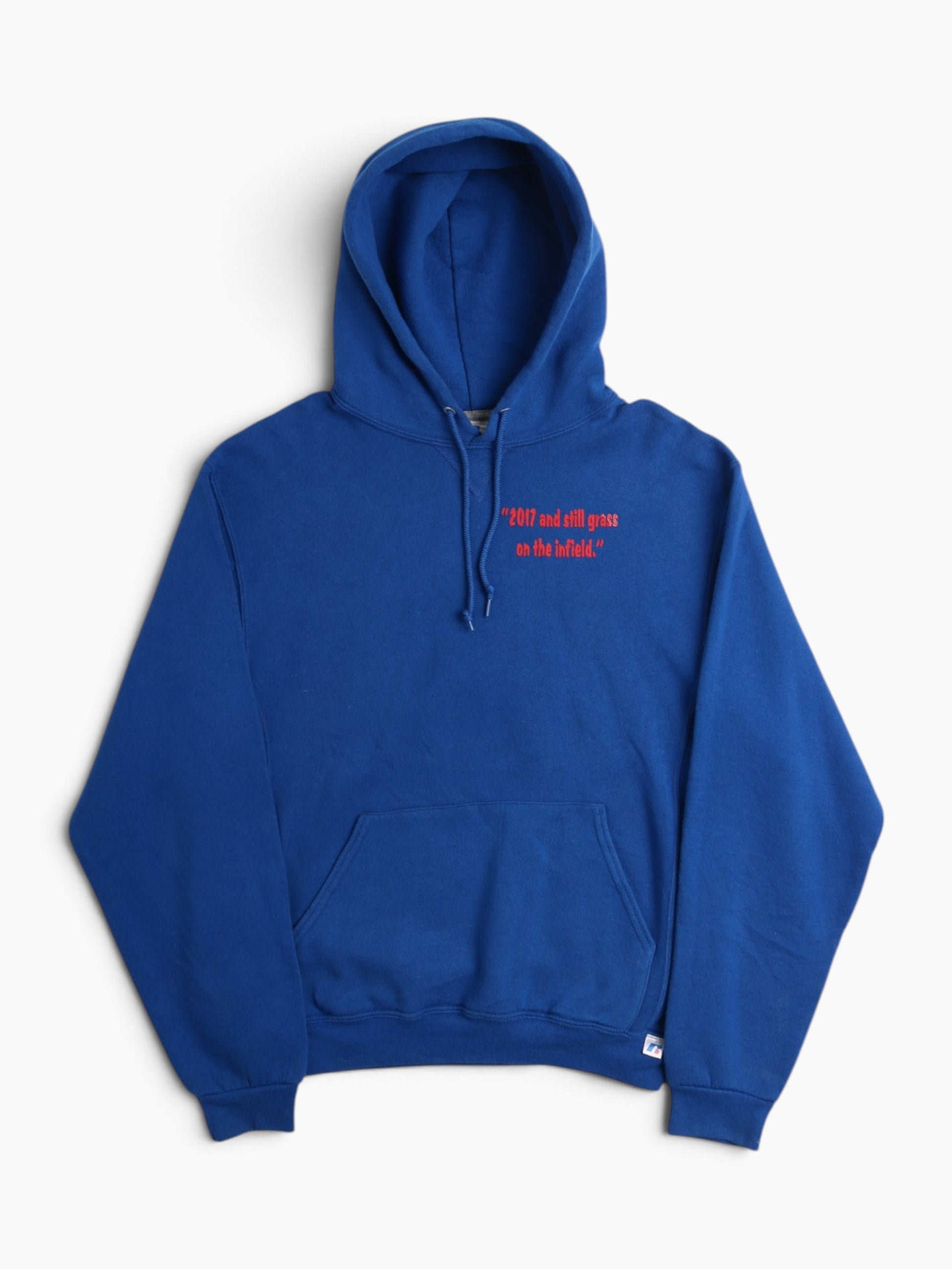 Vintage '2017 & Still Grass On The Infield' Hooded Sweatshirt