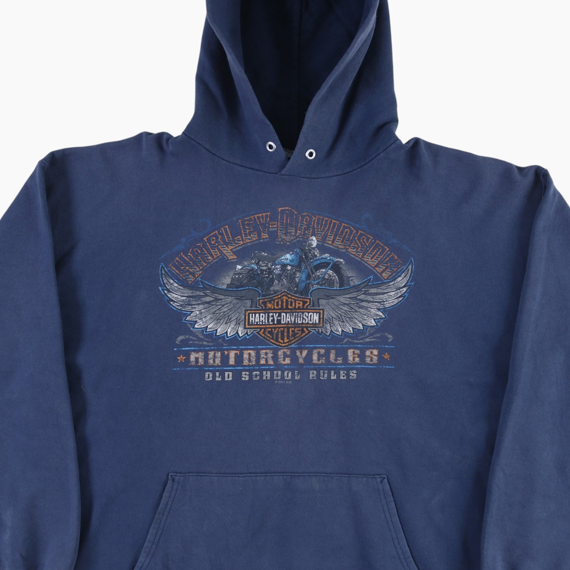 'Old School Rules' Hooded Sweatshirt
