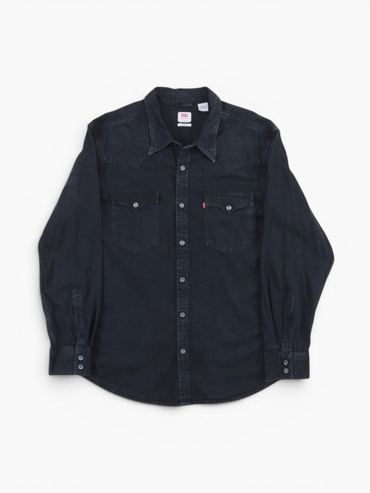 Western Denim Shirt - Black