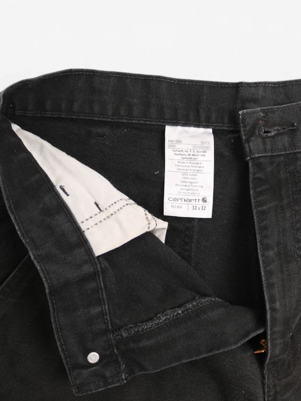 Carpenter Shorts - Black - 32"