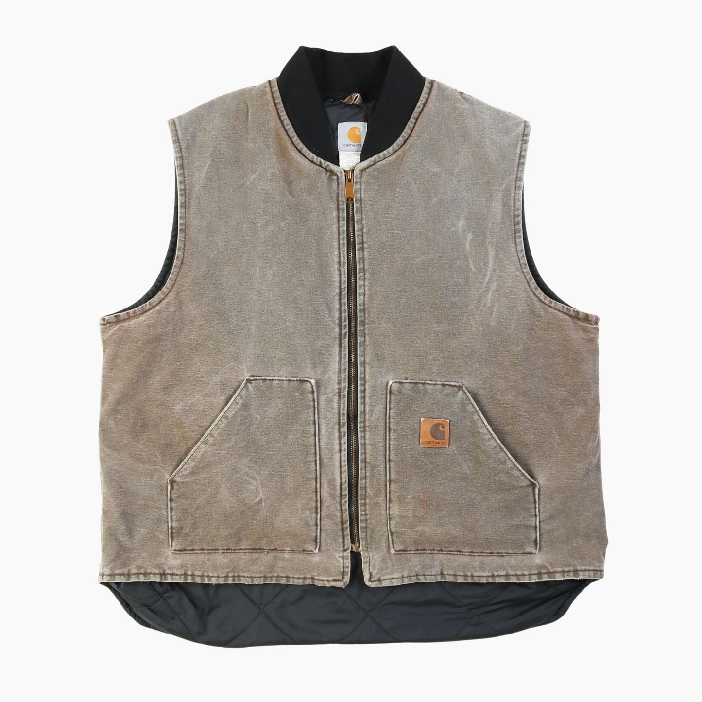 Lined Vest - Washed Brown