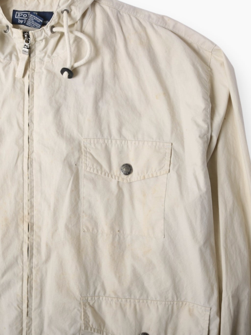 Vintage Hooded Jacket - Beige