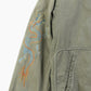 Vintage Printed Bomber Jacket - Green