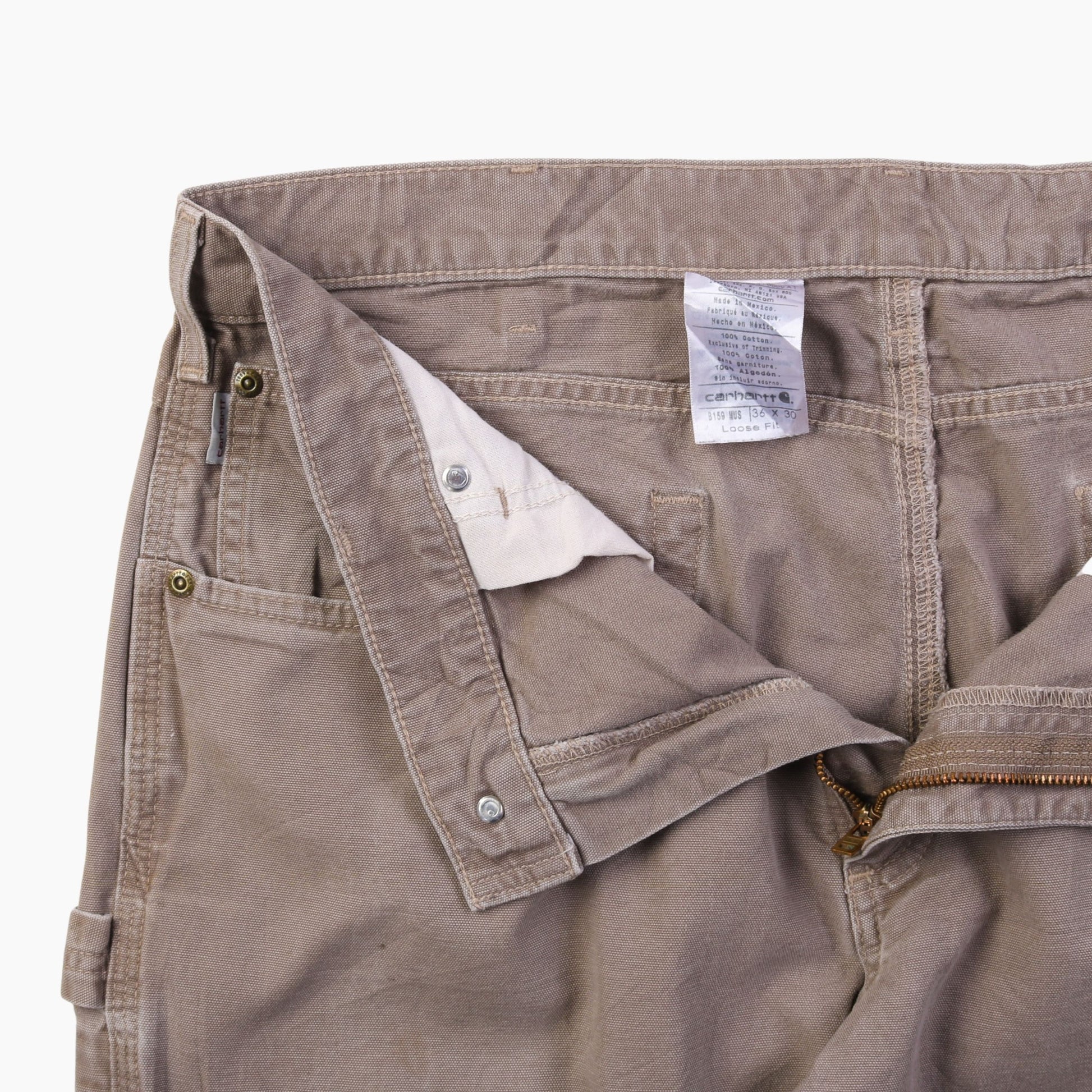 Vintage Carhartt Carpenter Pants - Washed Brown - 36/30 - American Madness