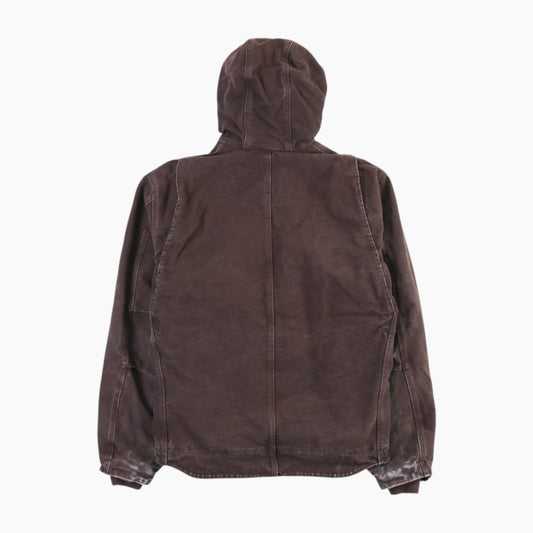 Hooded Active Jacket - Brown