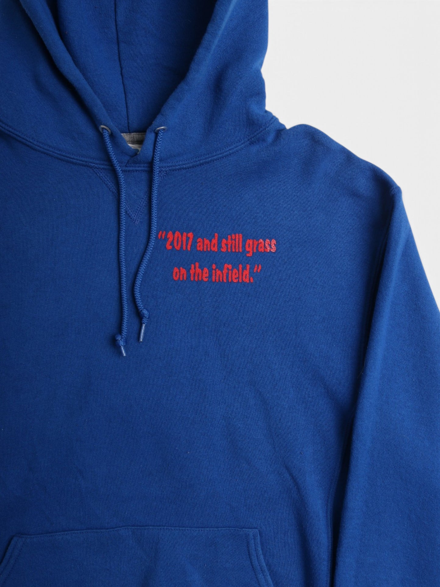 Vintage '2017 & Still Grass On The Infield' Hooded Sweatshirt