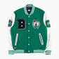 Vintage Varsity 'Boston Celtics' Bomber Jacket - Green