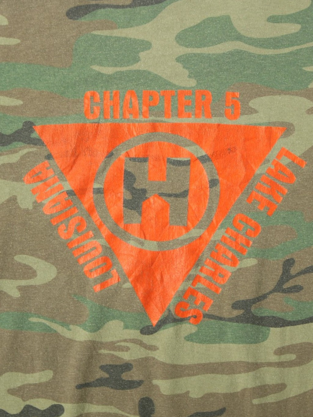 'Lake Charles Louisiana' Woodland Camouflage T-shirt
