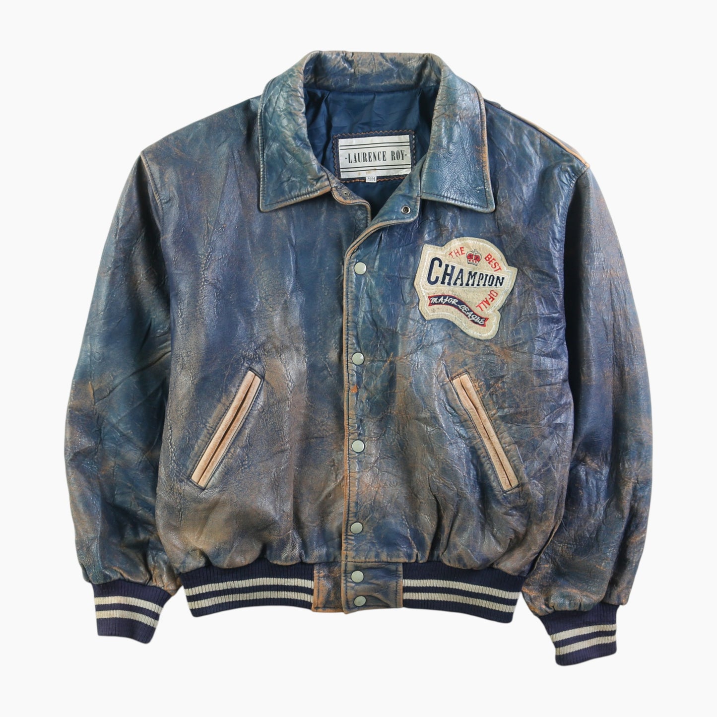 Major League Leather Bomber Jacket