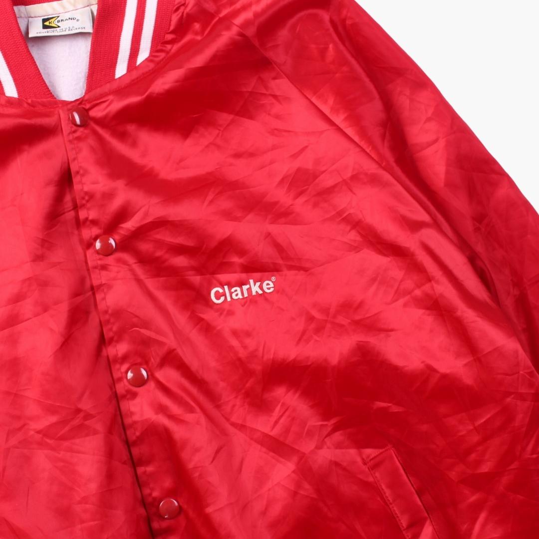 Vintage 'Clarke' Satin Bomber Jacket | American Madness