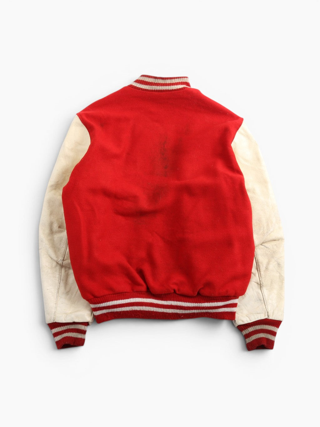 Vintage Varsity 'P' Bomber Jacket - Red