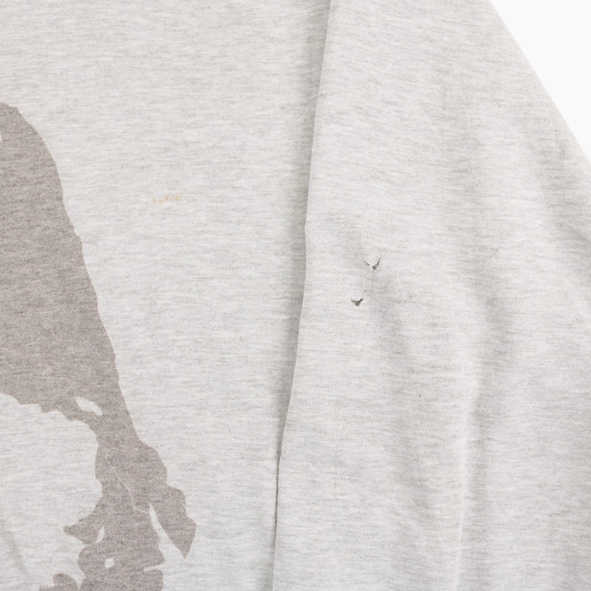 'Skull' Hooded Sweatshirt - Grey