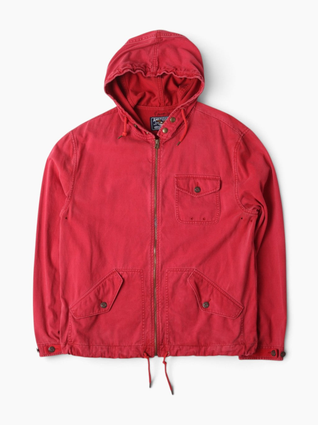 Vintage American Living Hooded Parka - Red
