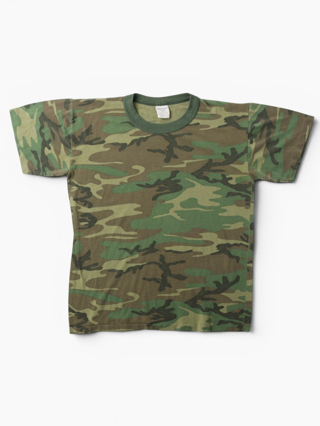 Single Stitch Woodland Camouflage T-Shirt