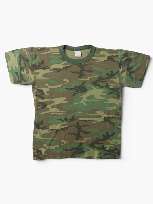 Single Stitch Woodland Camouflage T-Shirt