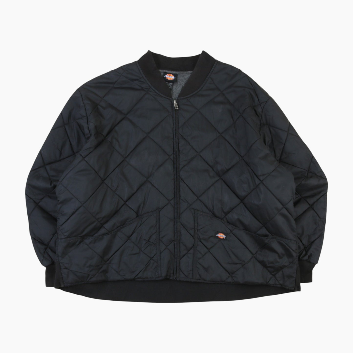 Quilted Bomber Jacket - Black