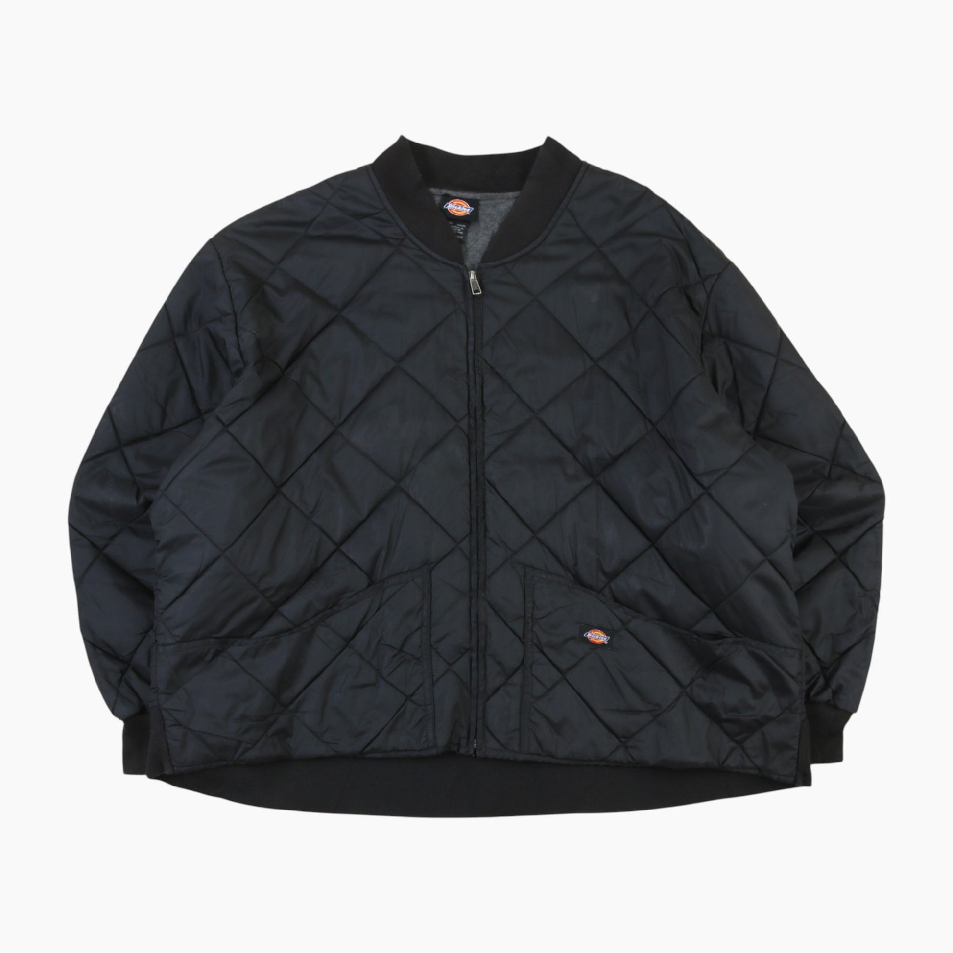Quilted Bomber Jacket - Black