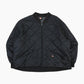 Quilted Bomber Jacket - Black